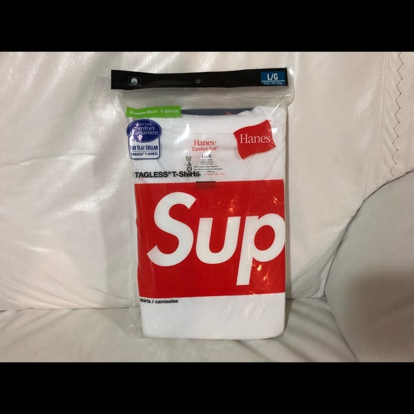 Supreme Other - Supreme X Hanes 3 Tagless T-Shirts White Sealed
